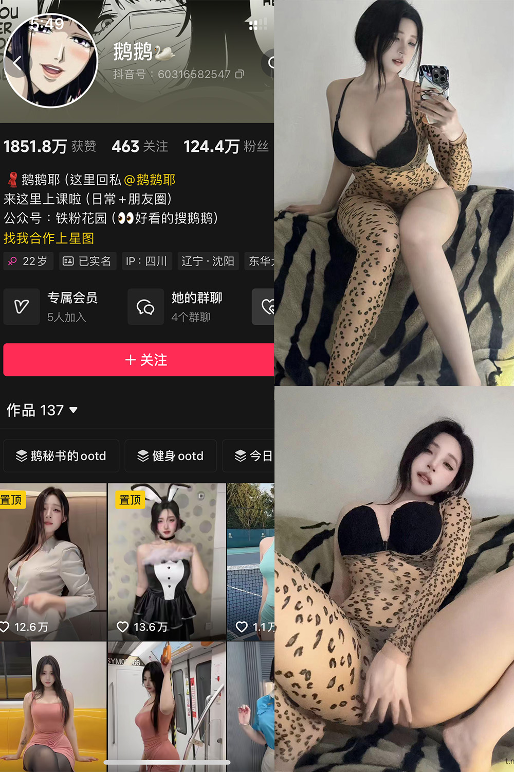 抖音 鹅鹅 铁粉空间 NO.004期 【41P34V】-草莓酱